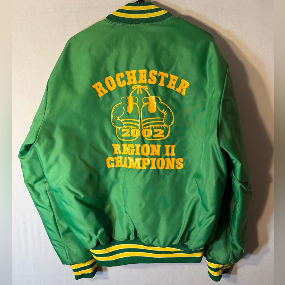 Holloway Green and Yellow Varsity Jacket